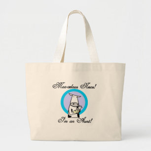 Grand Tote Bag Tshirts et cadeaux de la nouvelle tante Moo-velous