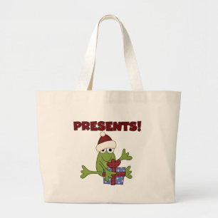 Grand Tote Bag Tshirts et cadeaux père Noël Frog