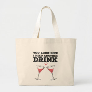Grand Tote Bag Tu As L'Air Que J'Ai Besoin D'Un Autre Humour Flir