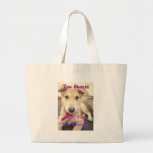 Grand Tote Bag Tu Devrais WIFI Ton Amour Tous Les Jours