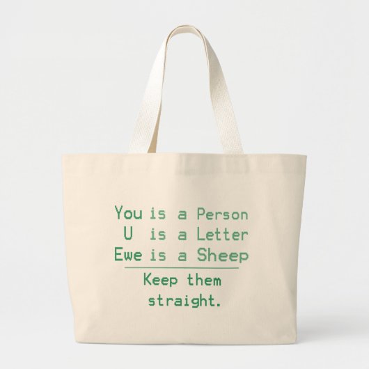 GRAND TOTE BAG TU ES EWE (Devant)