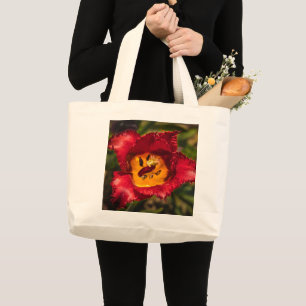 Grand Tote Bag Tuliforme rouge
