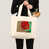 Grand Tote Bag Tulipe jaune printemps et rouge (Devant (produit))