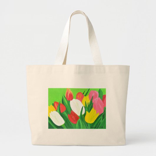 Grand Tote Bag Tulipes2 (Devant)