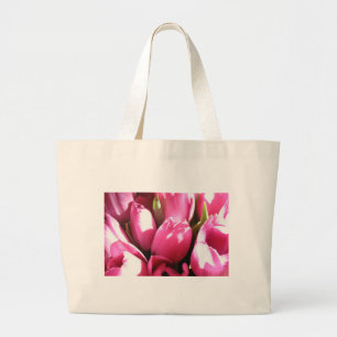 Grand Tote Bag Tulipes roses
