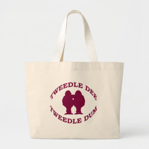 Grand Tote Bag Tweedle Dee et Tweedle Dum