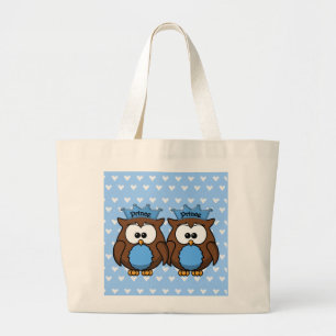Grand Tote Bag twin owl