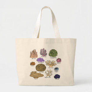 Grand Tote Bag Types de corail