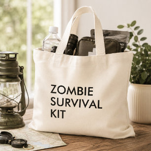 Grand Tote Bag Typographie Moderne Minimaliste Drôle