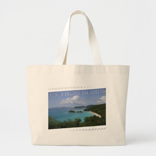 Grand Tote Bag U.S. Les Îles Vierges - baie du tronc de St John (Devant)