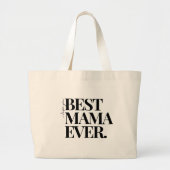 Grand Tote Bag Ultra Moderne Gras "Meilleure maman jamais (Devant)