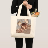 Grand Tote Bag Un crabe sur le bord de la mer (Devant (produit))