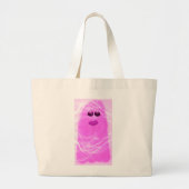 Grand Tote Bag Un fantôme spoktaculaire de Pinkoween (Devant)