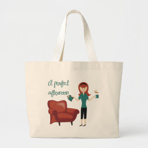 Grand Tote Bag Un livre parfait Fourre-tout d'après-midi