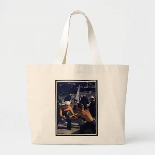 Grand Tote Bag Un message américain (Devant)