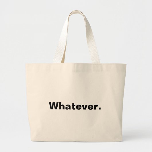 Grand Tote Bag Un mot de minimalisme (Devant)