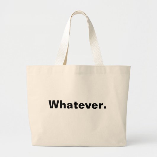 Grand Tote Bag Un mot de minimalisme (Devant)
