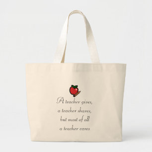 Grand Tote Bag Un professeur s'inquiète