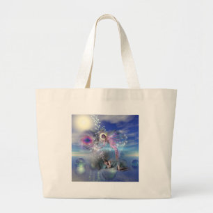 Grand Tote Bag Un roman peut être un portail vers des réalités pa