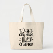 Grand Tote Bag Un ver De Livre De Chapitre De Plus (Devant)