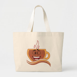 Grand Tote Bag Un vrai caféinomane