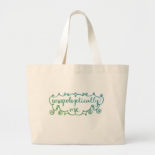 Grand Tote Bag "Unapologetically je" Fourre-tout (Devant)