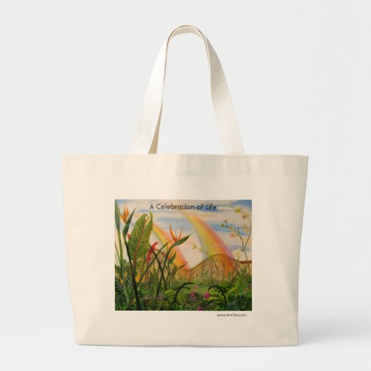 Grand Tote Bag Une célébration de la vie (Devant)