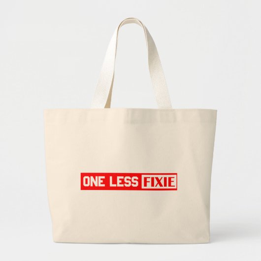 Grand Tote Bag Une Fixie de moins (Devant)