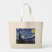 Grand Tote Bag Une nuit étoilée : Saint Remy par Vincent Van Gogh (Dos)