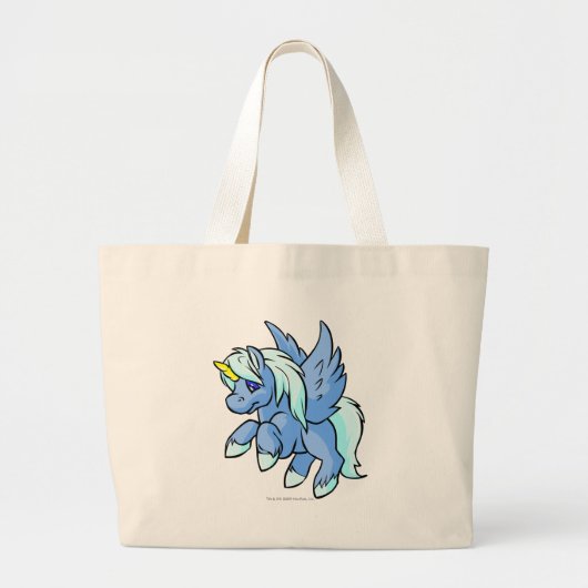 Grand Tote Bag Uni bleu (Devant)