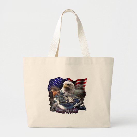 Grand Tote Bag Uni nous tenons 2 (Devant)