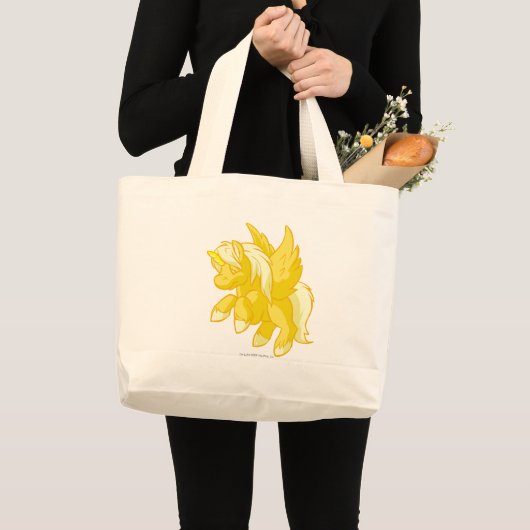 Grand Tote Bag Uni or (Devant (produit))
