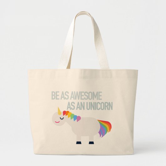 Grand Tote Bag Unicorm impressionnant (Devant)