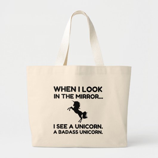 GRAND TOTE BAG UNICORN DE BADASS (Devant)