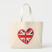 Grand Tote Bag Union Jack Royal Heart (Devant)
