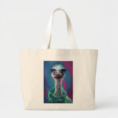 Grand Tote Bag Unique Ostrich design (Devant)