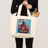 Grand Tote Bag United in Hope : Stronger Together - USA Art Print (Devant (produit))