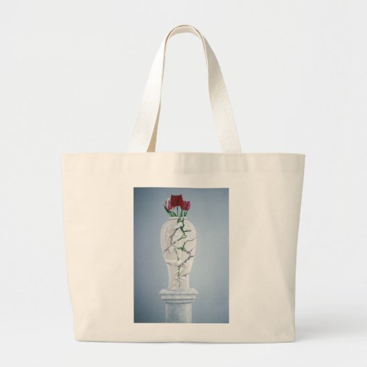 Grand Tote Bag Urne criquée (Devant)