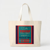 Grand Tote Bag USA Trump Vous Êtes Embauché ! Nous Sommes Unis ! (Devant)