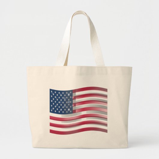 Grand Tote Bag USA Unites : Stripes & Stars en Gras Design (Devant)