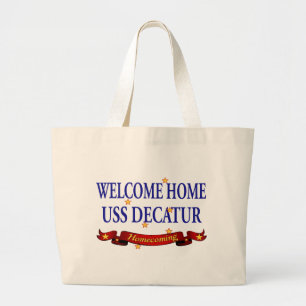 Grand Tote Bag USS à la maison bienvenu Decatur