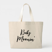 Grand Tote Bag Vacances de grossesse de bébé Lune (Dos)