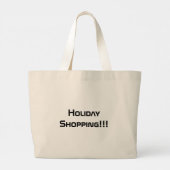 Grand Tote Bag Vacances Shopping Texte imprimé Jumbo Grocery Shop (Dos)