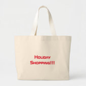 Grand Tote Bag Vacances Shopping Texte imprimé Jumbo Grocery Shop (Devant)