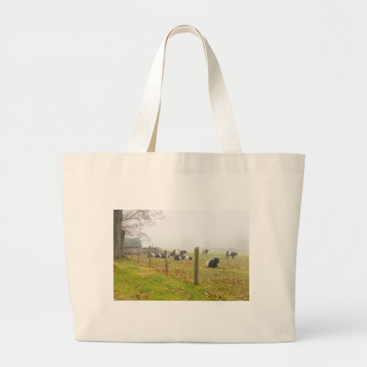 Grand Tote Bag Vaches ceinturées à Galloway dans Rockport Maine (Devant)