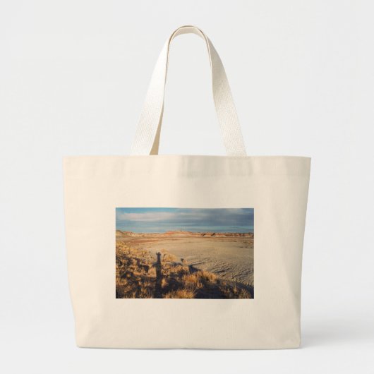 Grand Tote Bag Vague du désert : Parc national de la Forêt Petrif (Devant)