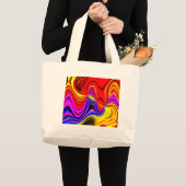 Grand Tote Bag Vagues d'amour_ (Devant (produit))