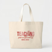 Grand Tote Bag Valentine's Day Teaching Sweethearts Teacher (Devant)