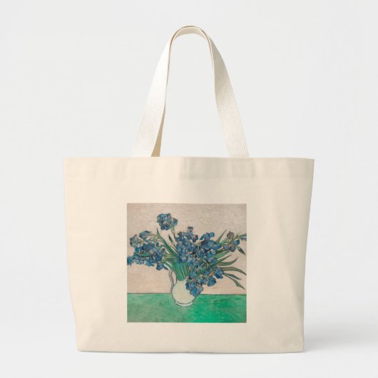 Grand Tote Bag Van Gogh Iris Vase Peinture Impressionnisme (Devant)