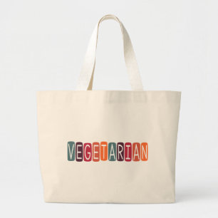Grand Tote Bag Végétarien